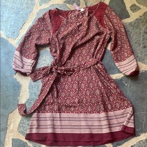 Boho tie dress with awesome details